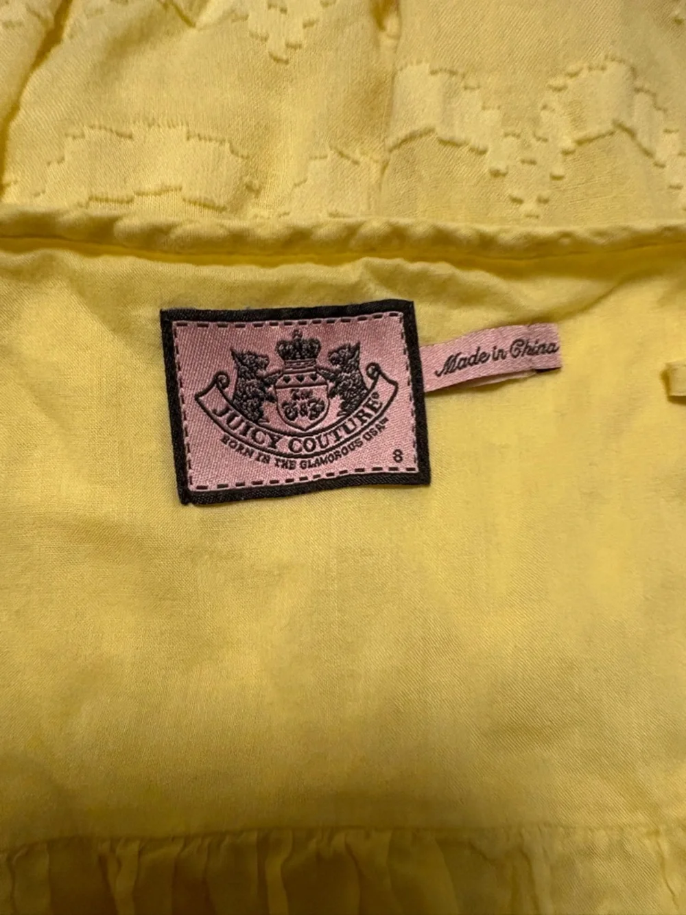 Juicy Couture Soft Yellow Ruffle-Trim Maxi Dress Sz 8 - Picture 6 of 7